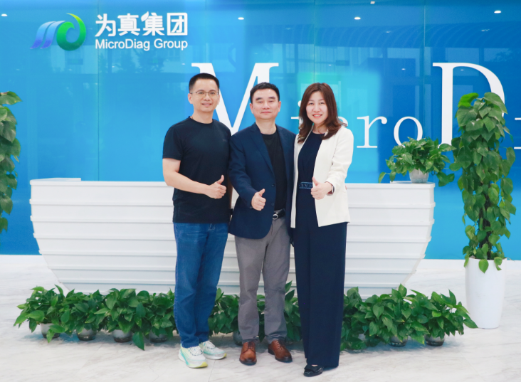 华大基因副总裁刘娜、彭智宇一行来访
